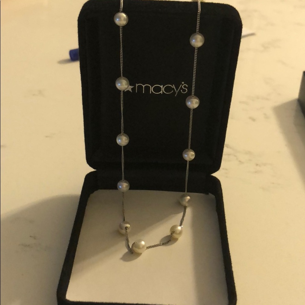 Perl chain necklace